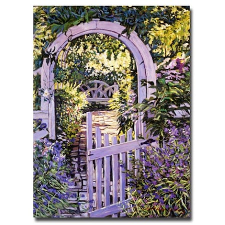 David Glover 'Country Garden Gate' Canvas Art,24x32